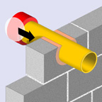 Avaluació de solucions constructives per segellar contra el foc el pas de tubs