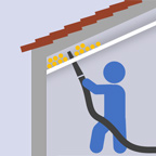 Installation manual for blow-in insulation in attics