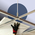 Situation of false ceiling suspension hardware in relation to CE marking