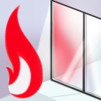 Assessment of glazing with fire-resistant properties provided by sprinklers