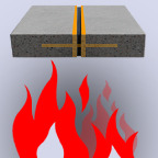 Fire resistance of expansion joints with stress transmission