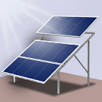 Characterization of systems for fixing photovoltaic panels on roofs